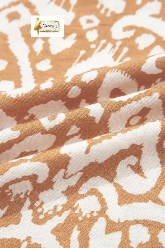 Blue Western Fashion Print Striped Color Block Patchwork Shift Mini Dress Nataliz