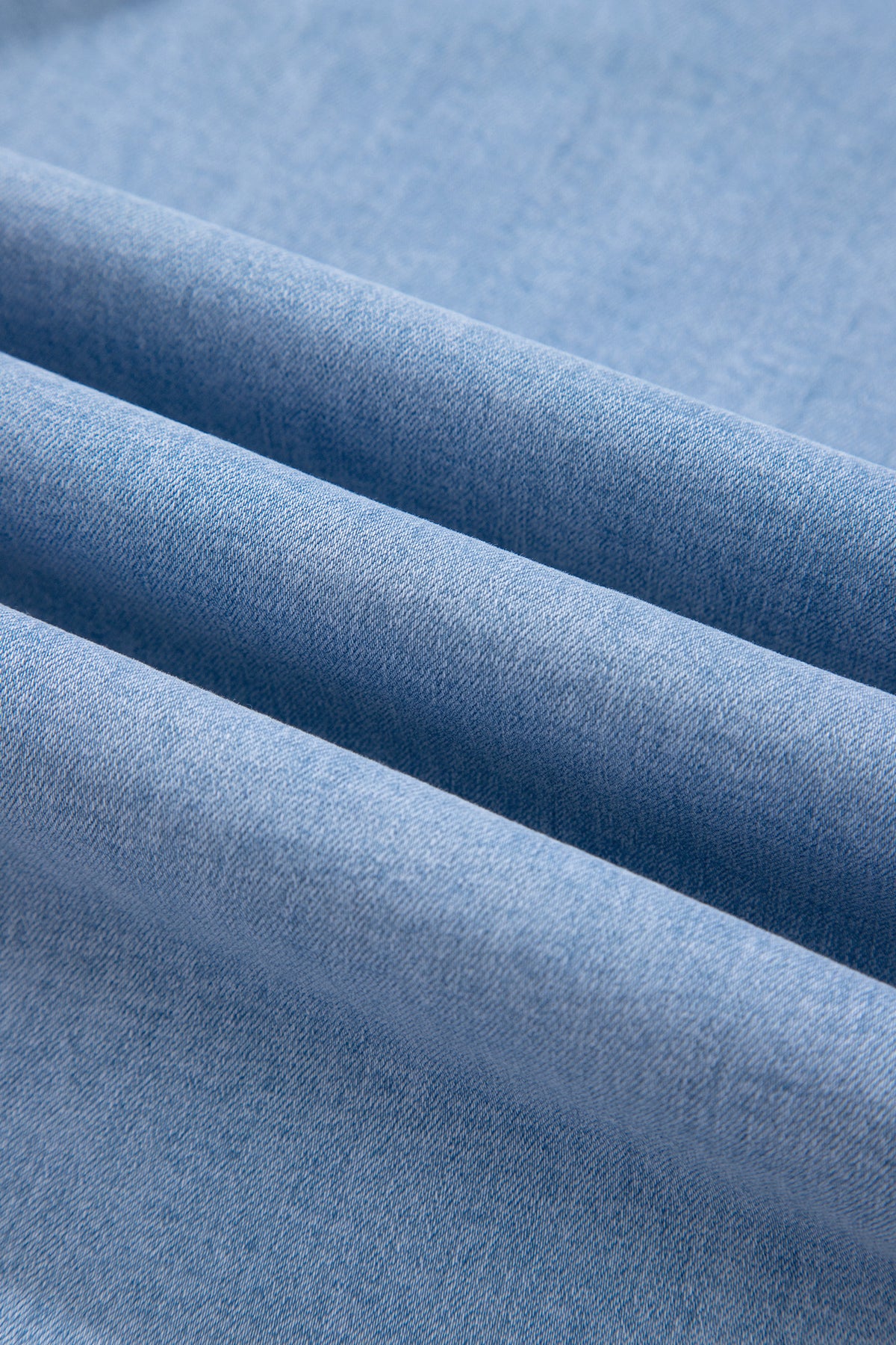 Solid Color Square Patch Pocket Ankle-length Barrel Jeans