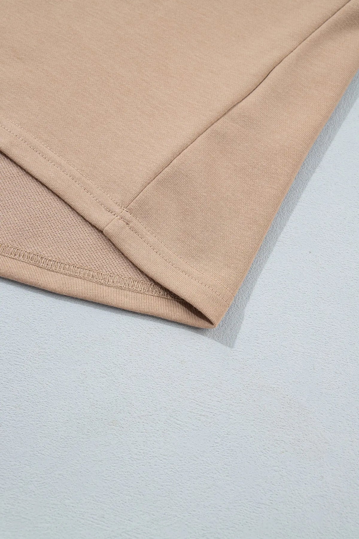 Striped Color Block Pullover Top Drawstring Shorts Set detail view · nz-alt-v1