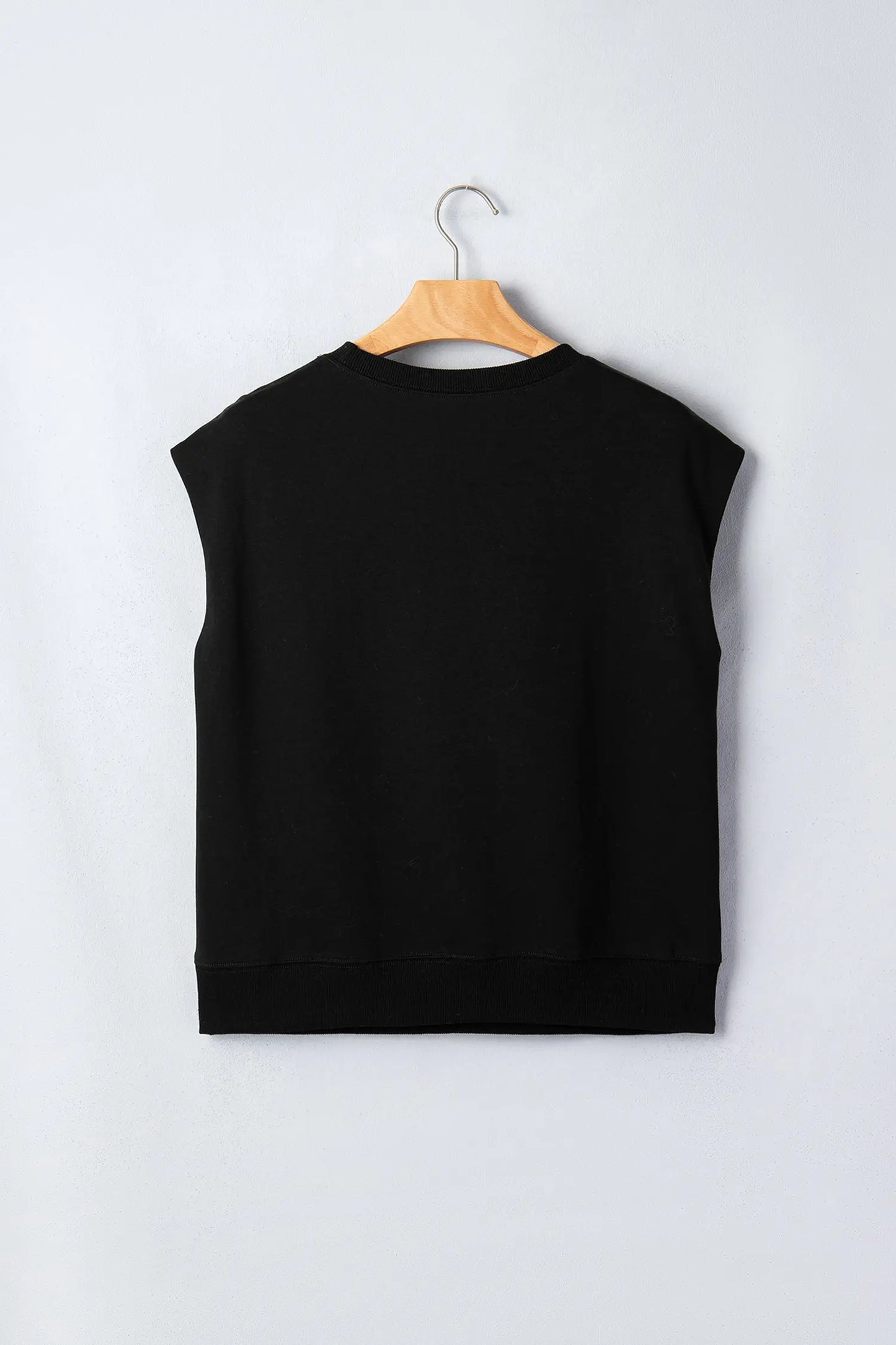 Black Casual Solid Short Sleeve Top with Metal Button Details Key Features - Tops