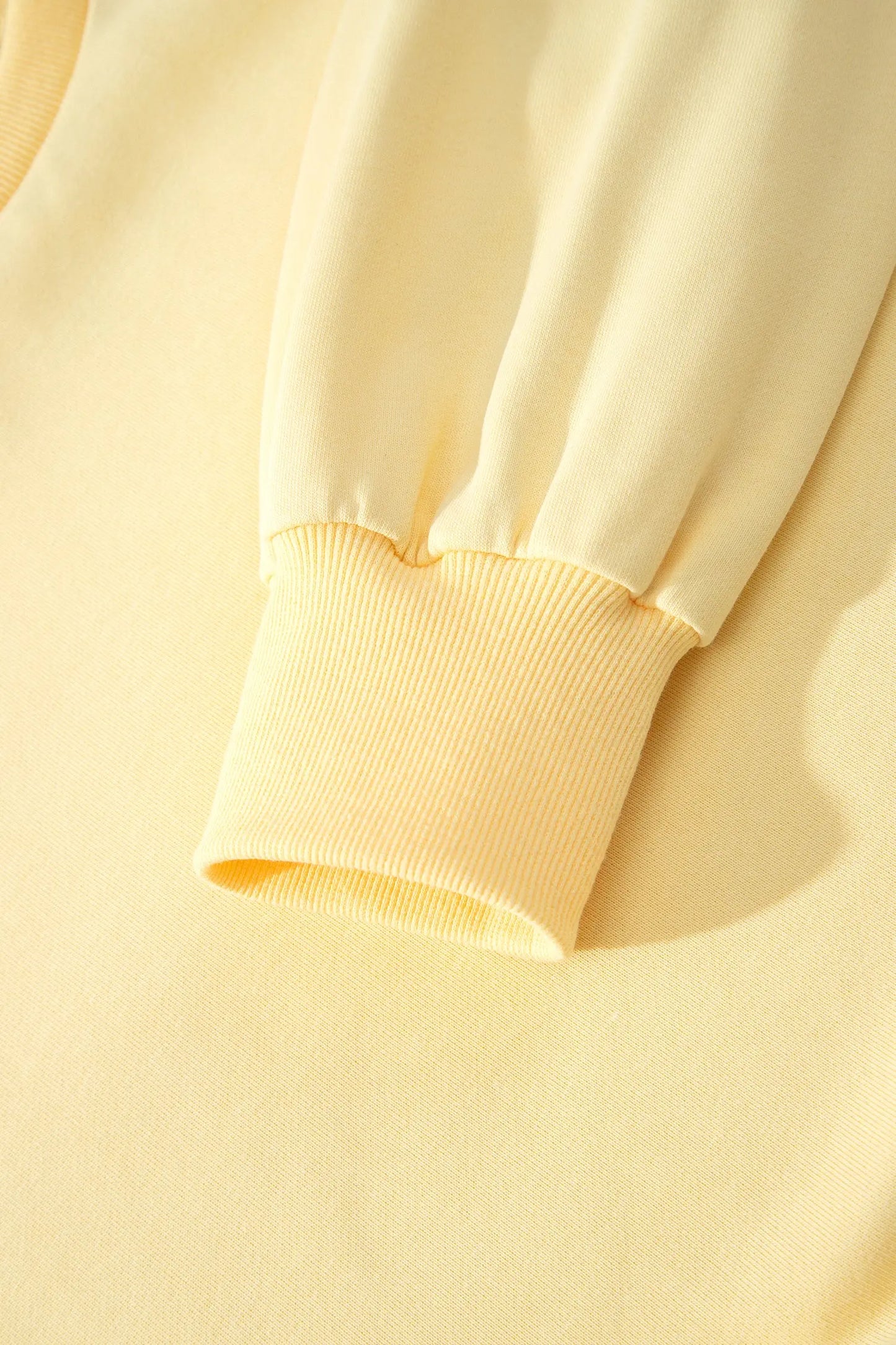 Yellow Cream Eyelet Embroidered Lace Patchwork Cropped Pullover Drawstring Pants Set