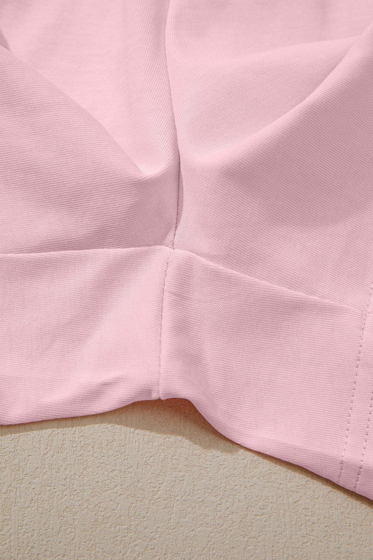 Cotton Stitched Detail Loose Tank Top 2pcs Short Set