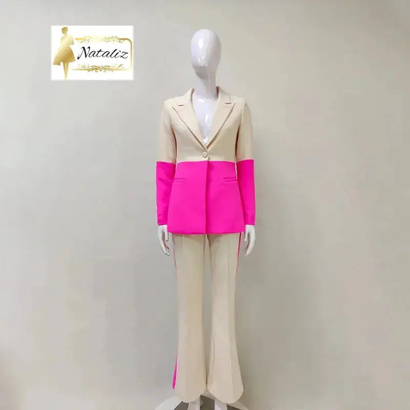 Chic Two Piece Blazer and Long Pants Set Guangzhou Migu Garment Company Limited