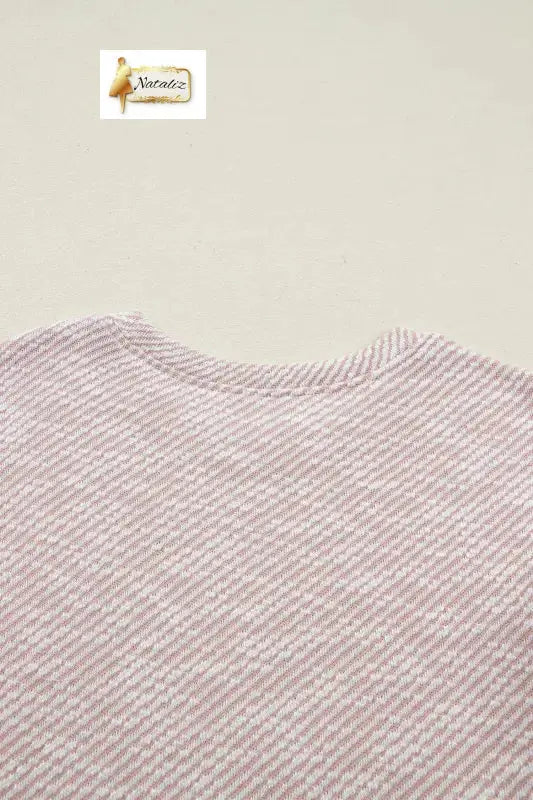 Clearly Aqua Twilled Print Lace Trim Ruffled Short Sleeve Blouse Nataliz