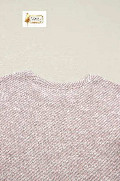 Clearly Aqua Twilled Print Lace Trim Ruffled Short Sleeve Blouse Nataliz