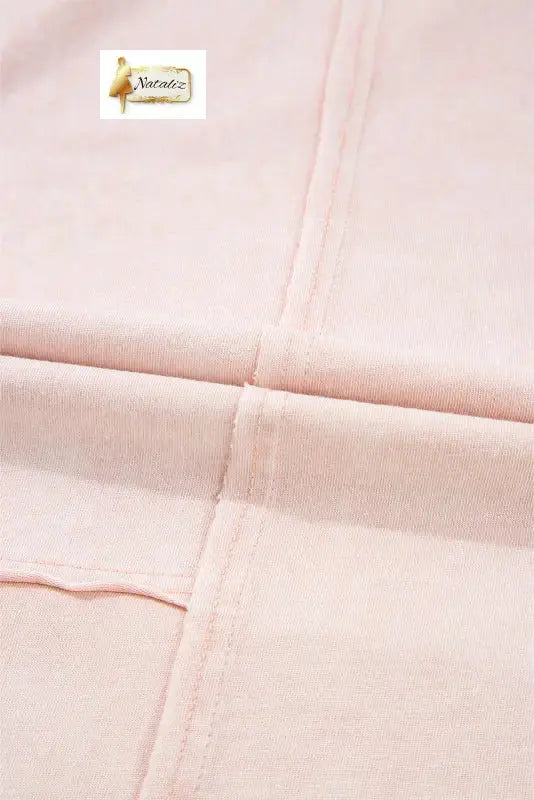 Cotton Pink Flower Patch Mineral Washed Terry Knit Cropped Wide Leg Pants Dear-Lover Dropshipping