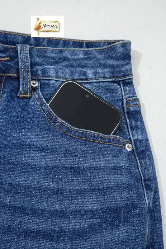 Dark Grey Irregular Distressed Bottom Denim Midi Skirt Dear-Lover Dropshipping