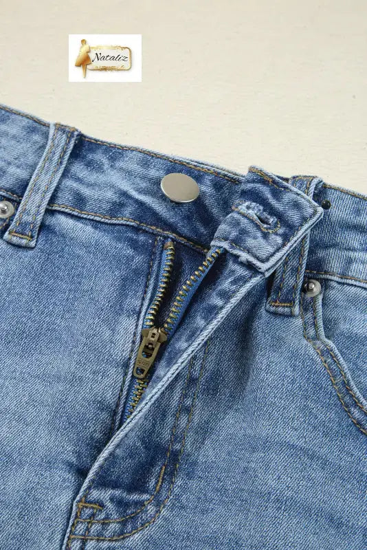 Dark Grey Irregular Distressed Bottom Denim Midi Skirt Dear-Lover Dropshipping