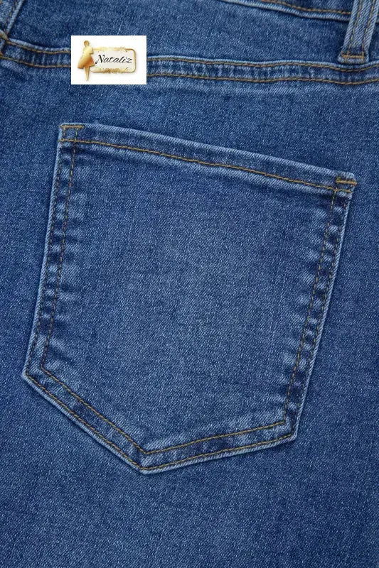 Dark Grey Irregular Distressed Bottom Denim Midi Skirt Dear-Lover Dropshipping