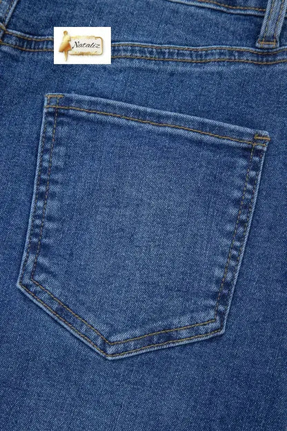 Dark Grey Irregular Distressed Bottom Denim Midi Skirt Dear-Lover Dropshipping