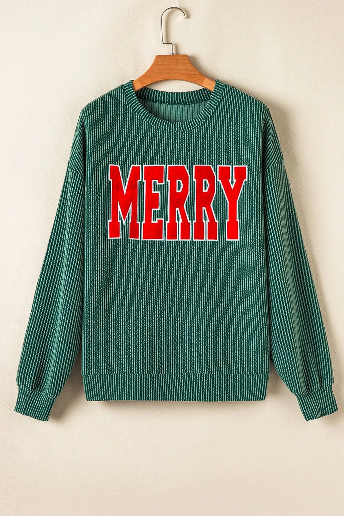 MERRY Corded Long Sleeve Top and Pockets Pants Set