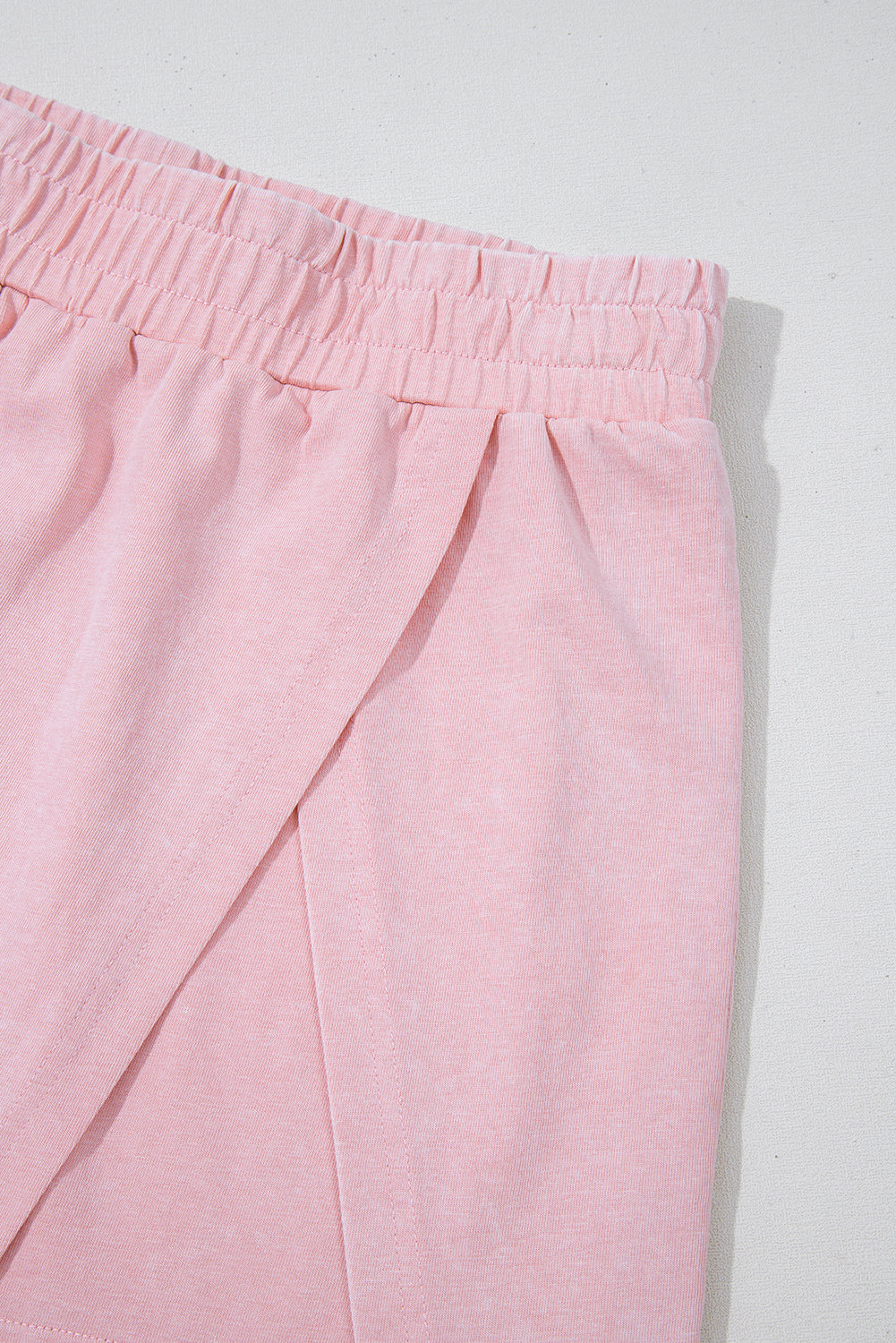 Yellow Cream 2 Pieces Mineral Wash Cotton Tank Top Lined Split Skort Set