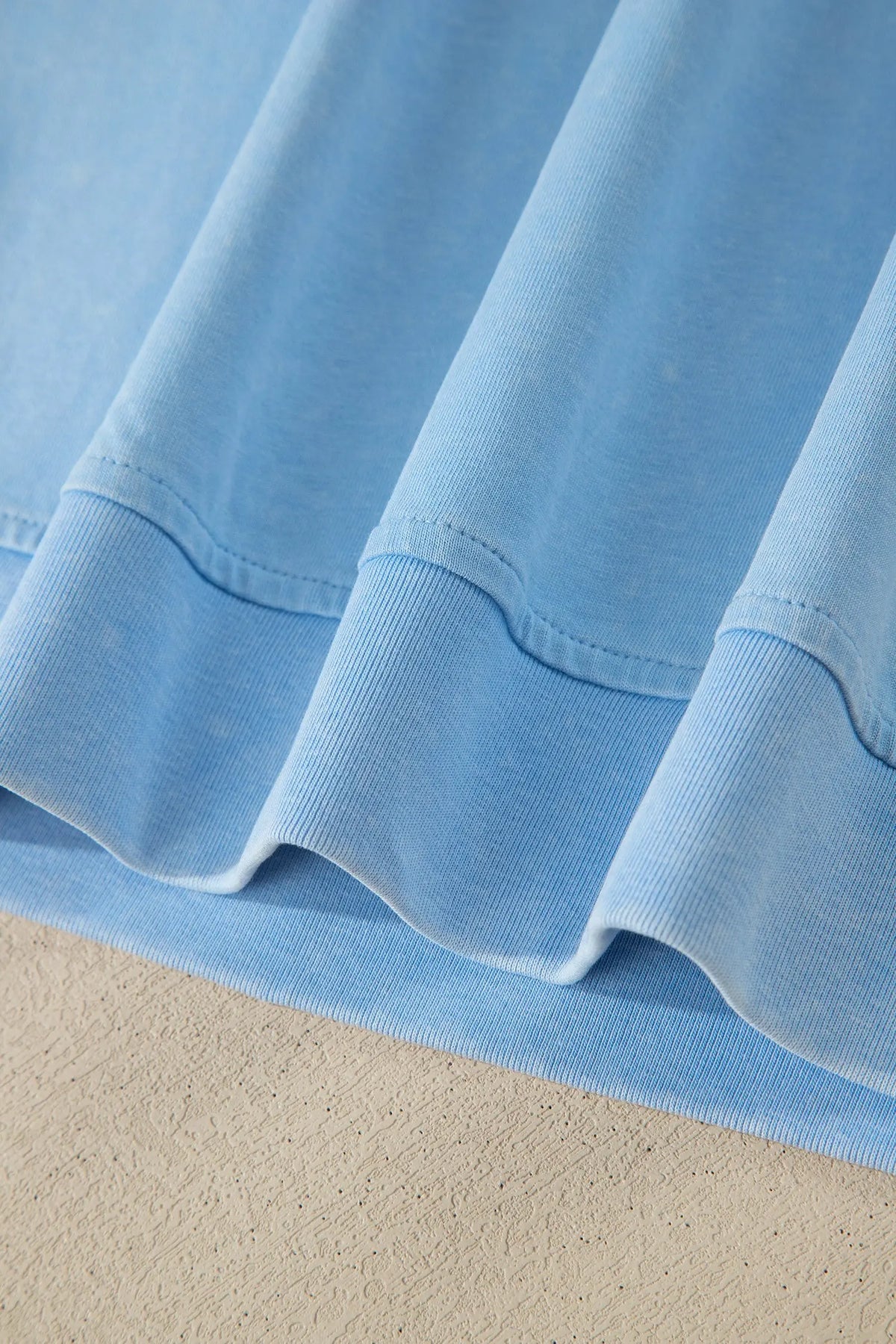 Cotton Mineral Wash V Neck Tee Matching Skort Set