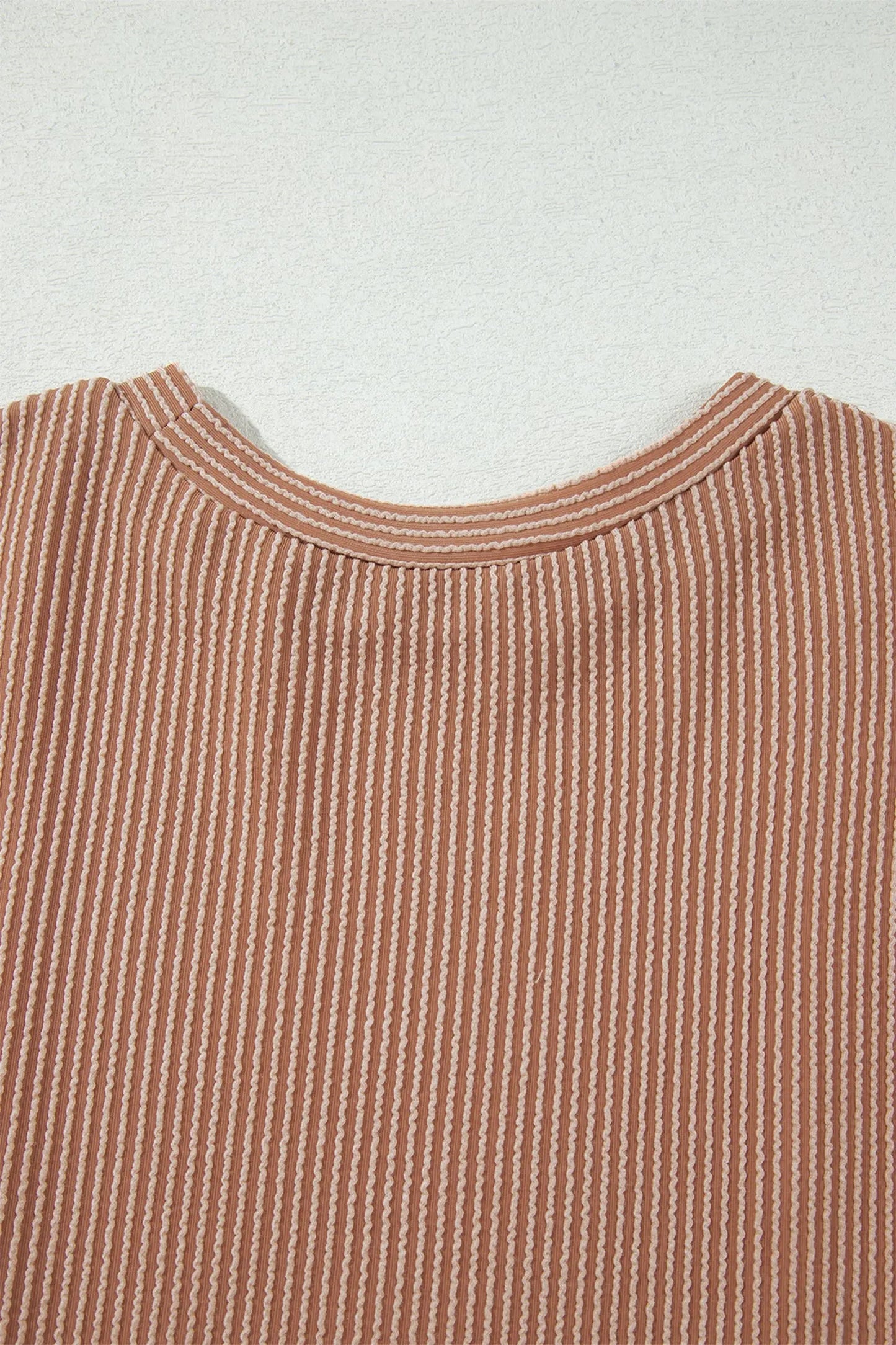 DUNE Leopard Print Colorblock Ribbed Knit Top