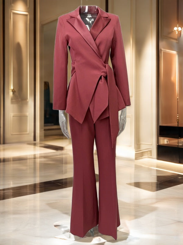 Wrap Blazer and Wide Leg Trouser Set mannequin view · nz-bg-v1