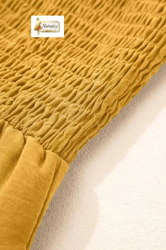 Ginger Smocked Sleeveless Wide Leg Jumpsuit with Pockets Dear-Lover Dropshipping