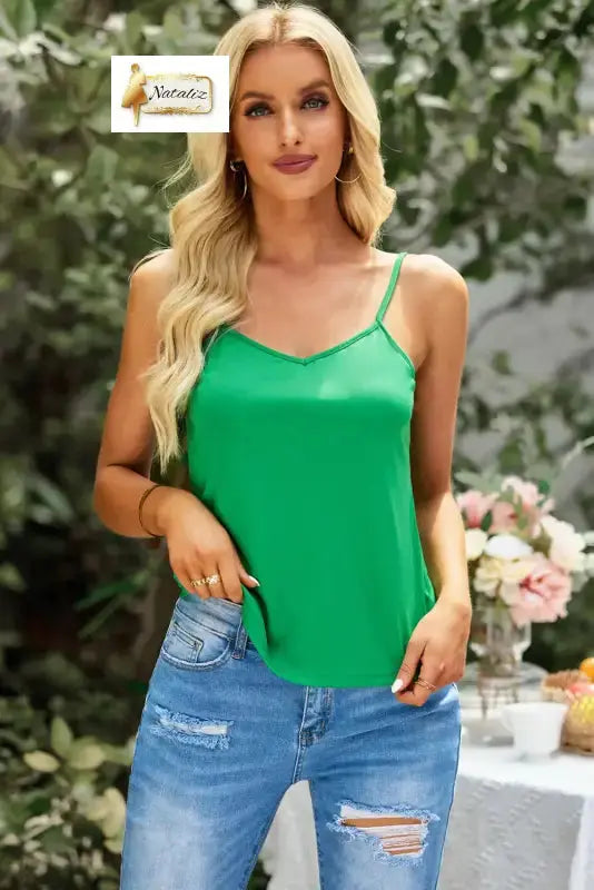 Green High Neck Lace Short Sleeve Blouse Nataliz