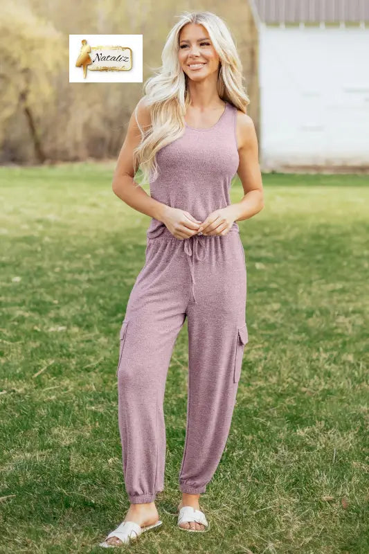 Orchid Bouquet Casual Tank Top Drawstring Jogger Pants 2pcs Outfit Nataliz