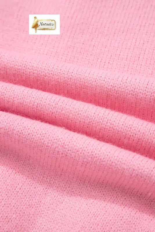 Pink Cute Knitted Floral Pattern Button Up Cardigan Dear-Lover Dropshipping