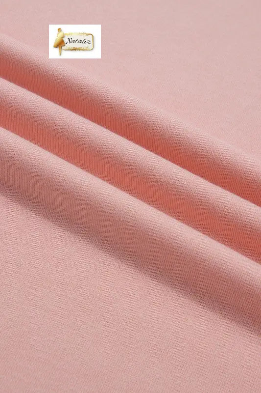 Pink Solid Color High Neck Cap Sleeve Loose Top Nataliz